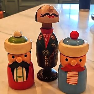 Lot of (3) Italian/Austrian screw nutcrackers